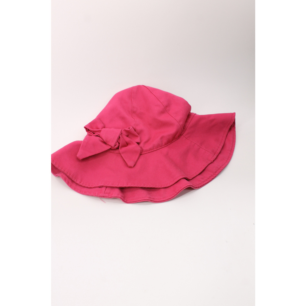 Hot pink cotton blend with bow child's place 7–8 medium Sun hat